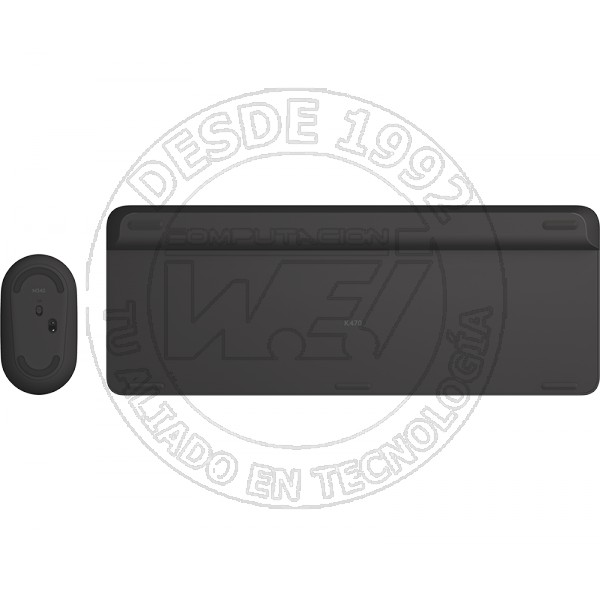 Kit Inalámbrico Teclado y Mouse Logitech Mk470 Receptor Usb, Grafito (920-009266)