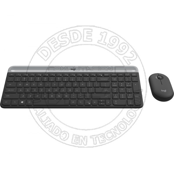 Kit Inalámbrico Teclado y Mouse Logitech Mk470 Receptor Usb, Grafito (920-009266)