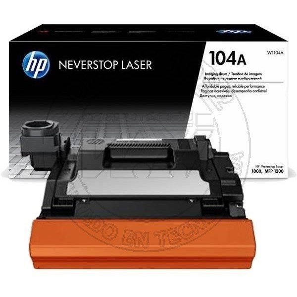 Tambor De Creacion De Imagenes Laser Original Hp 104a Negro (W1104A)