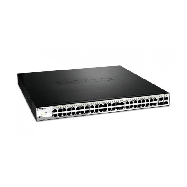 Switch PoE 48 Puertos 10/100/1000BASET + 4 Puertos Combo 100/1000 Mbps