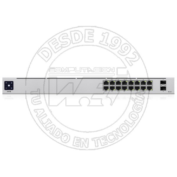 Unifi 16-Port Poe Gestionado L2l3 Gigabit Ethernet (101001000) Plat (USW-16-POE)