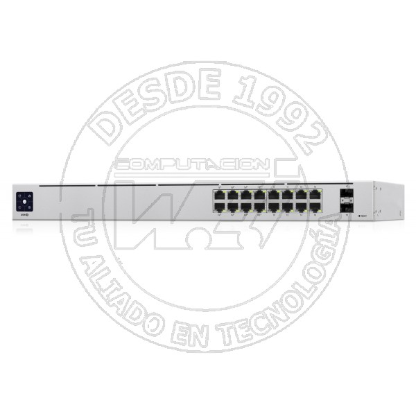 Unifi 16-Port Poe Gestionado L2l3 Gigabit Ethernet (101001000) Plat (USW-16-POE)