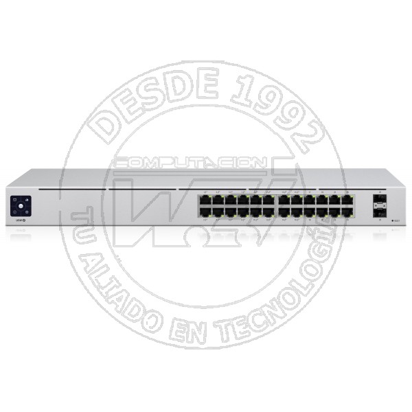 Unifi 24-Port Poe Gestionado L2 Gigabit Ethernet (101001000) Plat (USW-24-POE)