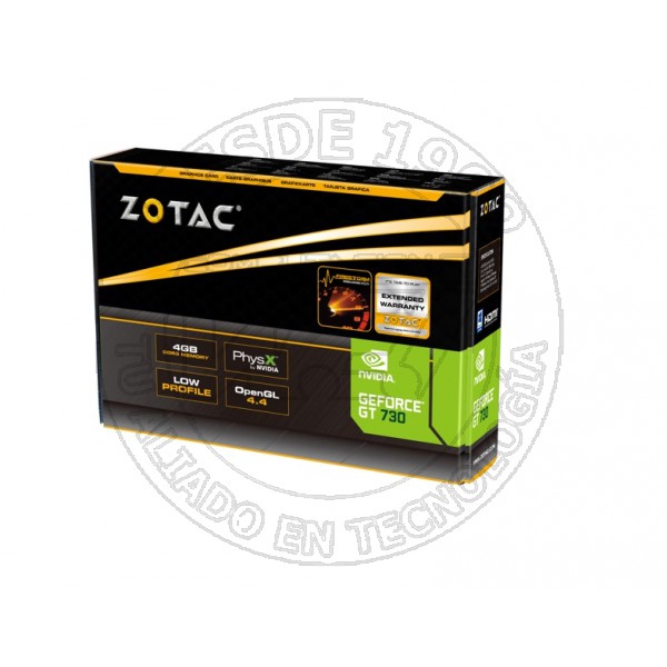 Zt-71115-20l Tarjeta Gráfica Nvidia Geforce Gt 730 4 Gb Gddr3 (ZT-71115-20L)