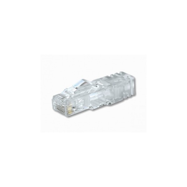Conector Cat6 Rj-45 De 8 Posiciones,  8 Hilos, Transparente, Categoria 6, Cable De Cobre Utp (SP688-C)