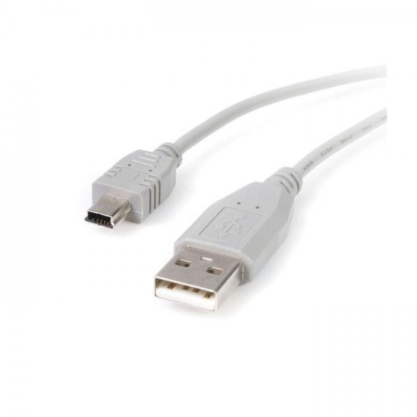 Cable USB 1,8 M 2.0 USB A MiniUSB B Gris USB2Habm6