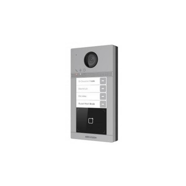 Estación Exterior Ip Hikvision Ds-Kv8413-Wme1 Residencial, 4 BoTóners, 2Mp, Wifi (DS-KV8413-WME1)