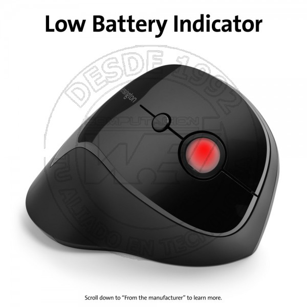 Mouse Vertical Pro Fit Kensington, Wireless, Black (K75501WW)