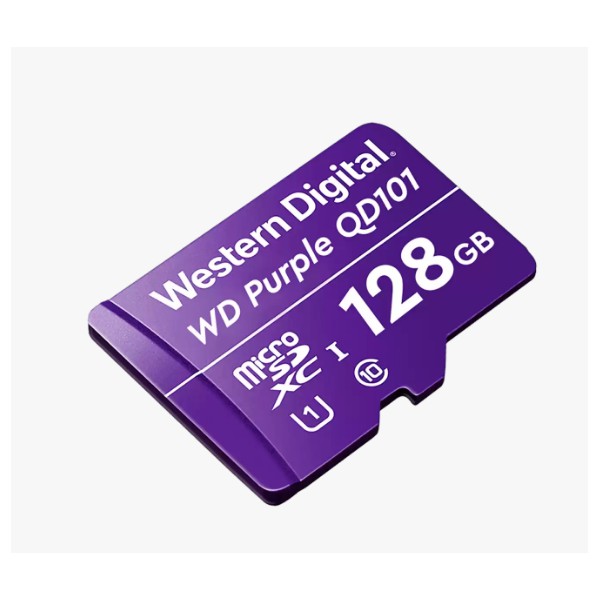 Tarjeta De Memoria Western Digital Microsd Purple  128gb Surveillance (WDD128G1P0C)