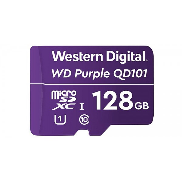 Tarjeta De Memoria Western Digital Microsd Purple  128gb Surveillance