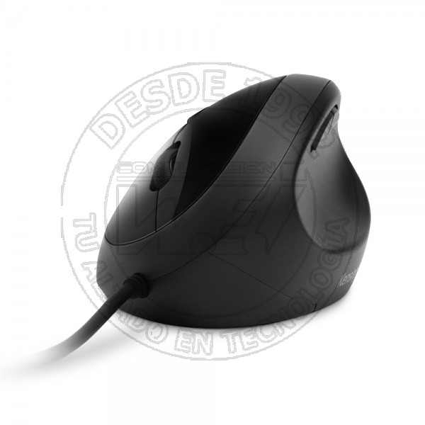 Mouse Kensington Ergonómico con Cable Pro Fit, Cinco botones, Negro (K75403)