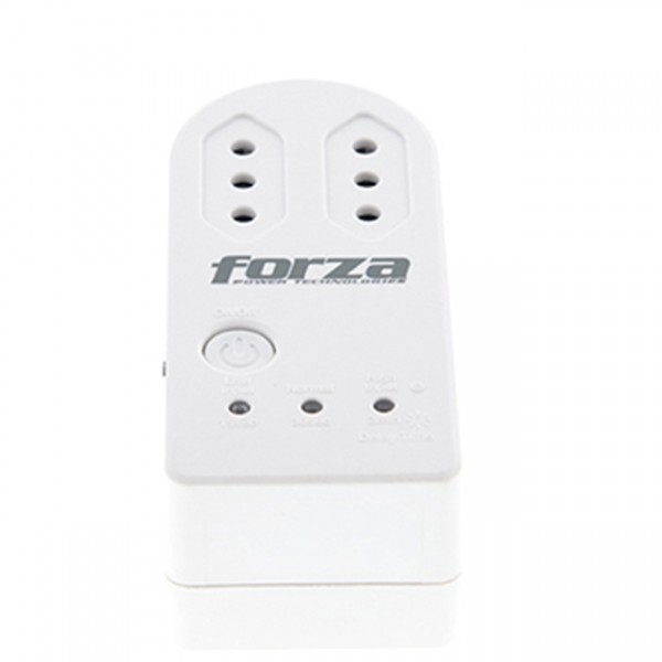 Protector de Voltaje 2 Tomas Cap 1500W Giratorio Blanco FVP-1202B-C (FVP-1202B-C)