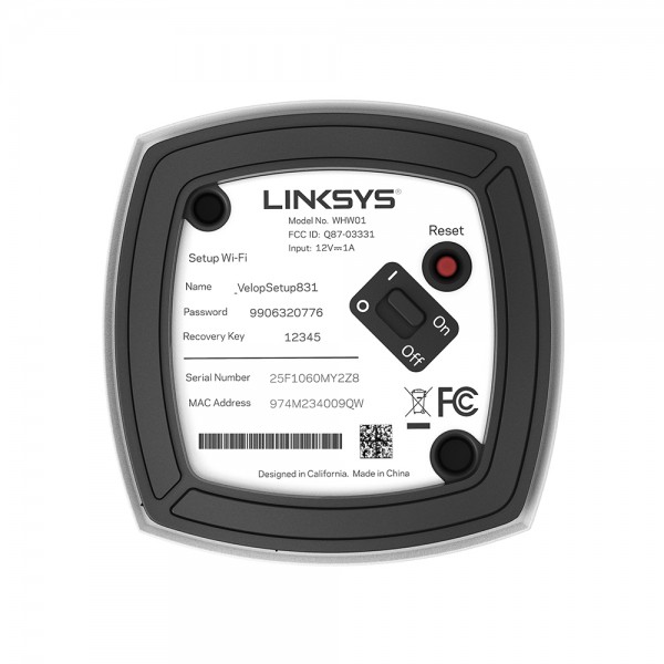 Sistema Wi-Fi En Malla Linksys Velop De Doble Banda 3 Nodos (WHW0103)