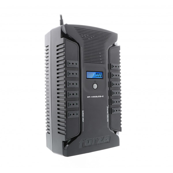 Ups Forza Ht, 1002lcd, C, (Interactiva, 500 W, 1000 Va, Ac 220 V, 12 Out, Usb) (HT-1002LCD-C)