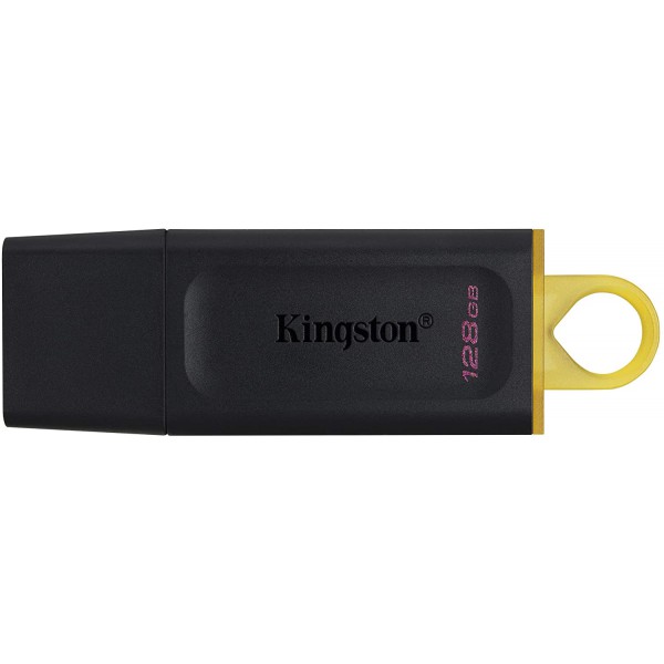Pendrive Kingston 128GB USB 3.2 Exodia - Diseño Negro y Amarillo