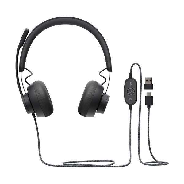 Audífonos Con Microfono Logitech Zone Wired 981000871 (981-000871)