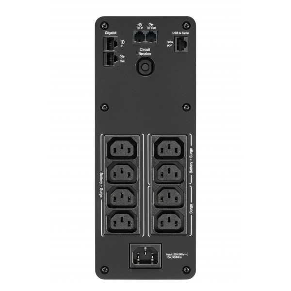 Ups Pro Br 1600va, Sinewave, 8 Salidas, Avr, Interfaz Lcd (BR1600SI)