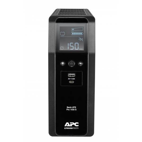Ups Pro Br 1600va, Sinewave, 8 Salidas, Avr, Interfaz Lcd (BR1600SI)