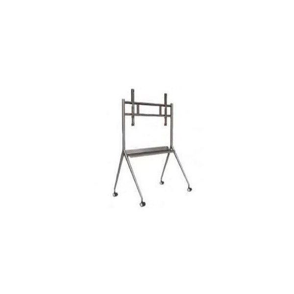 Hikvision DS-D5ABKY2-S - Carrito - para pantalla plana - acero - gris plata - tamaño de pantalla: 55in-75in