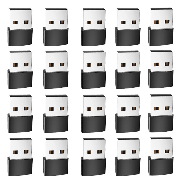 Pack de 20 Adaptadores USB Macho a USB-C Hembra