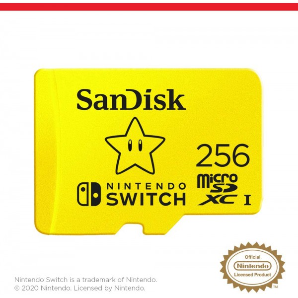 Tarjeta De Memoria Microsdxc Nintendo Switch 256gb (SDSQXAO-256G-GNCZN)
