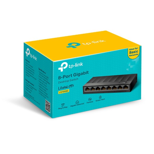 Switch de Escritorio de 8 Puertos 101001000Mbps
