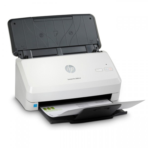 Escaner Pro 3000 S4 600 X 600dpi, Color, Escaneado Duplex, Usb, Negroblanco (6FW07A#AKV)