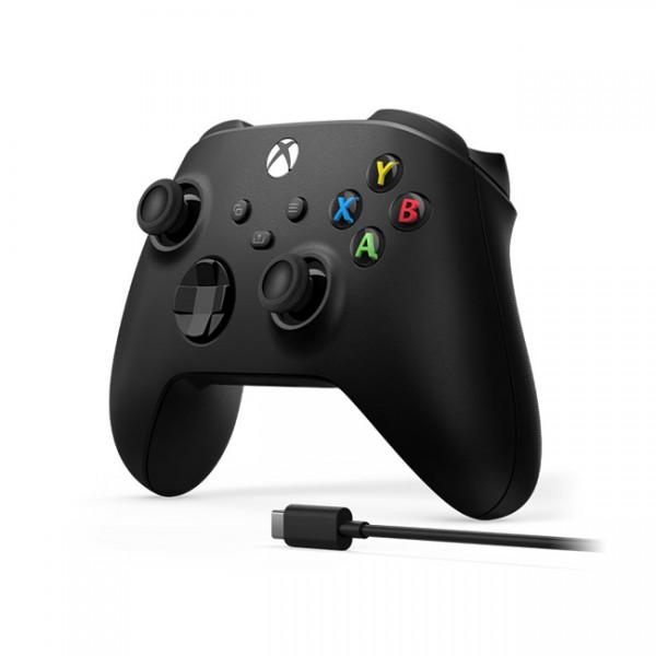 Control Inalambrico Microsoft Xbox Series + Cable Usb-C Negro (1V8-00007)