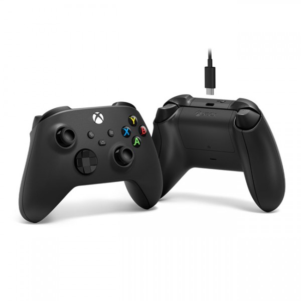 Control Inalambrico Microsoft Xbox Series + Cable Usb-C Negro (1V8-00007)