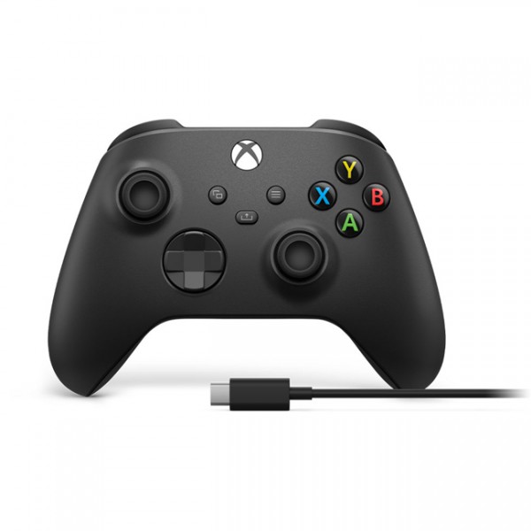 Control Inalambrico Microsoft Xbox Series + Cable Usb-C Negro (1V8-00007)