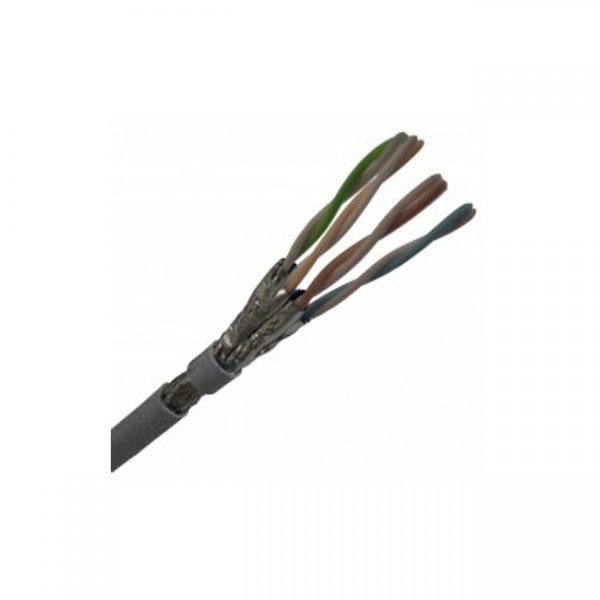 Bobina Cable de Red 4 Pares Sftp Cat6A Gris Tipo Lszh (NAB-UTP6AGR)
