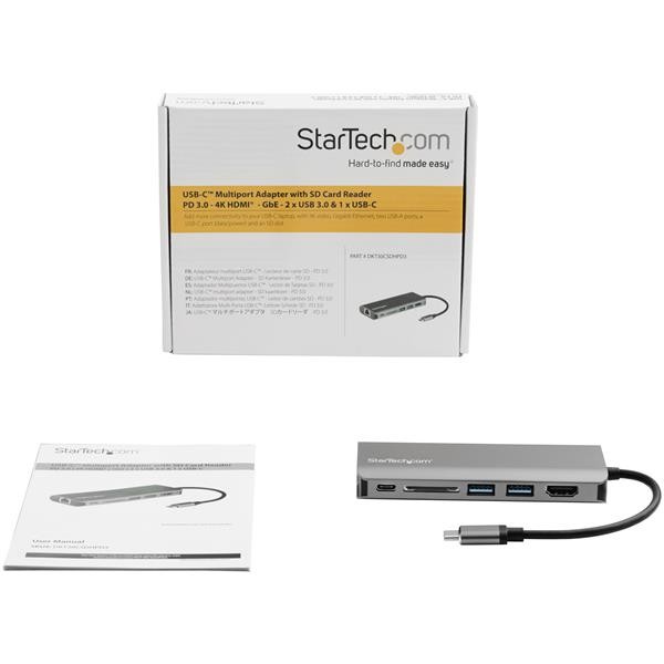 Adaptador Multipuertos con Hdmi  Lector Sd  2Xa 1Xc  Pd 3.0 (DKT30CSDHPD3)