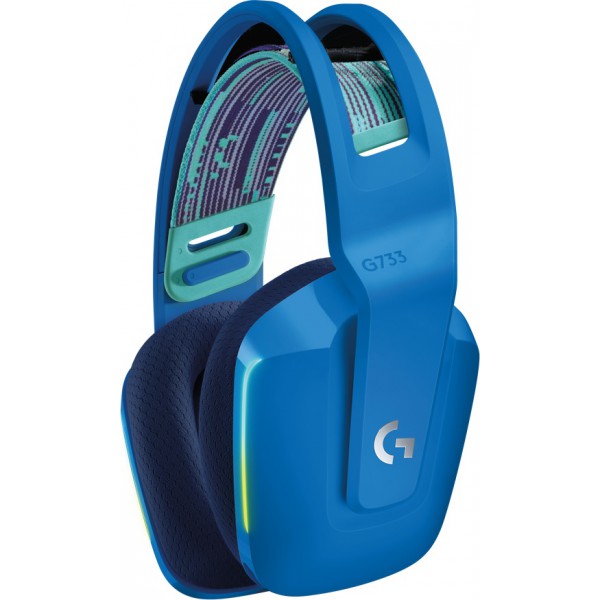 Audífonos Inalámbricos Logitech G733 Lightspeed Rgb, Stereo 7.1, Azul (981-000942)