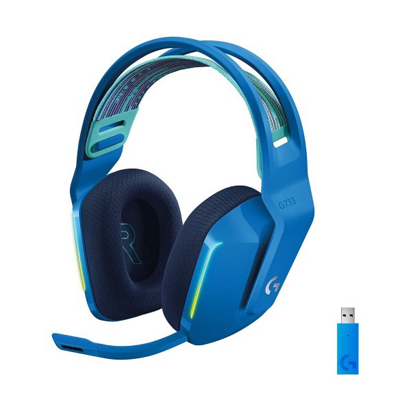 Audífonos Inalámbricos Logitech G733 Lightspeed Rgb, Stereo 7.1, Azul
