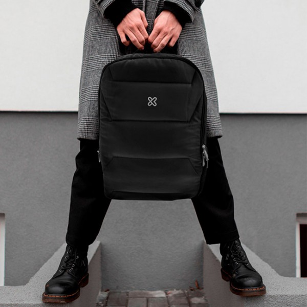 Mochila Notebook  2 Compartimentos 15.6 1200D Nylon Grey (KNB-426GR)