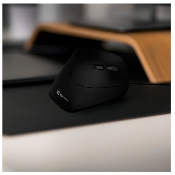 Mouse Usb Vertical Ergonomico - Black (KMO-506)