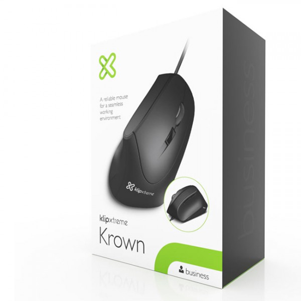 Mouse Usb Vertical Ergonomico - Black (KMO-506)