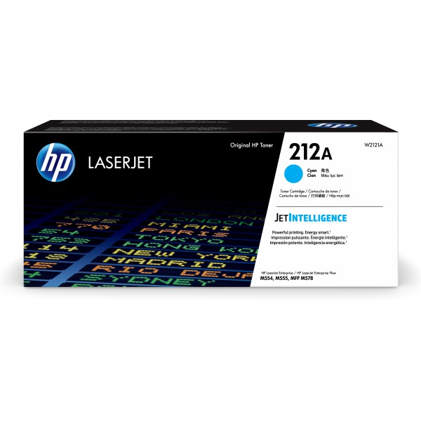 Tóner HP LaserJet Original  212A Cyan (W2121A)