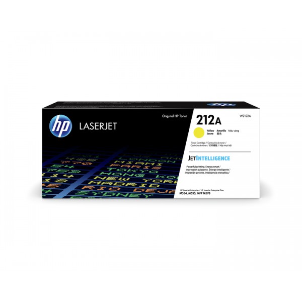 Tóner HP LaserJet Original  212, Amarillo (W2122A)