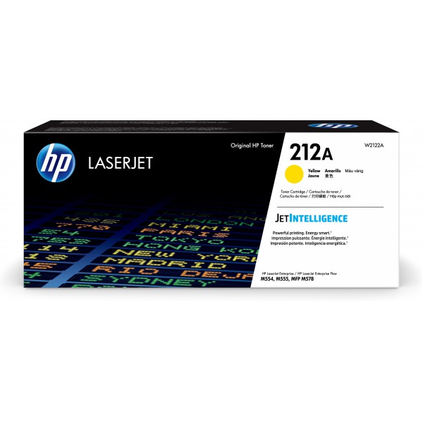 Tóner HP LaserJet Original  212, Amarillo
