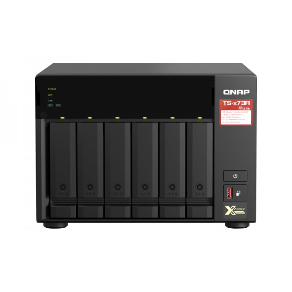 Servidor Qnap Nas 6-Bay Amd Ryzen With 2.5gbe (TS-673A-8G-US)