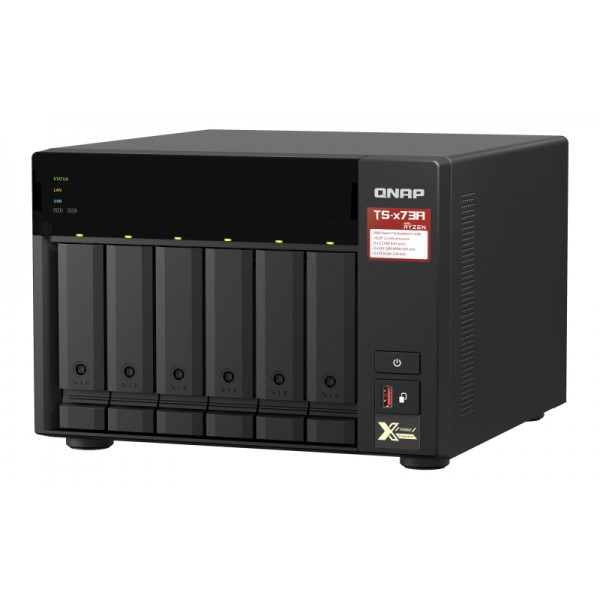 Servidor Qnap Nas 6-Bay Amd Ryzen With 2.5gbe (TS-673A-8G-US)