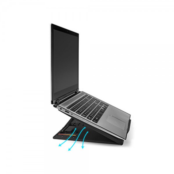 Base Para Notebook Easy Riser Go Smartfit (Color Negra,  Hasta 17) (K50422WW)