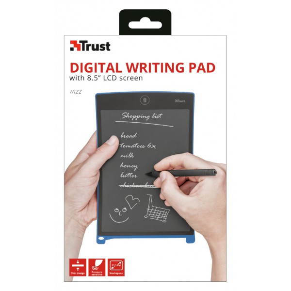 Wizz Bloc de Notas Digital Perp Negro,  Azul 125 X (22357)