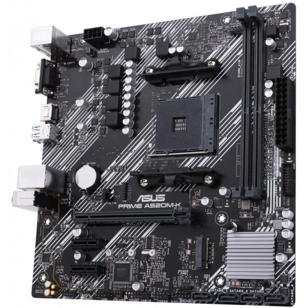 Placa Madre Amd Prime A520M K Socket Am4 Micro Atx (PRIMEA520M-K)