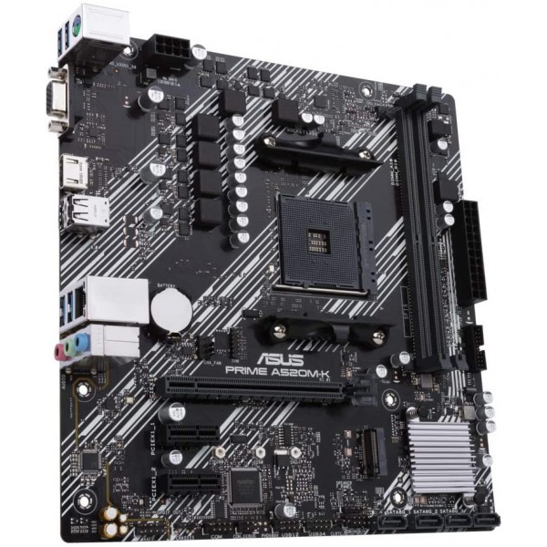 Placa Madre Amd Prime A520M K Socket Am4 Micro Atx (PRIMEA520M-K)
