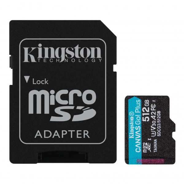 Tarjeta de Memoria  Microsdxc 512GB Canvas Go Plus 170R A2 U3 V30