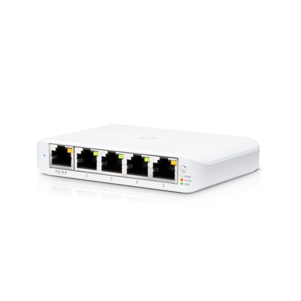 Switch Ubiquiti Gigabit Ethernet Administrado de 5 Puertos Alimentado Usw Flex Mini (USW-FLEX-MINI)