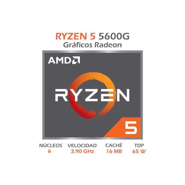 Procesador Amd Ryzen 5 5600G 100 100000252Box (100-100000252BOX)