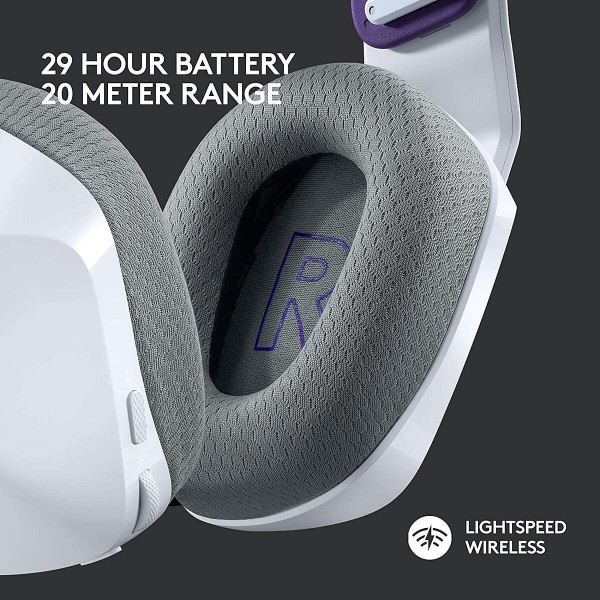 Audífonos Headset Gamer Inalámbrico Logitech G733 Lightspeed RGB USB-C Blanco (981-000882)